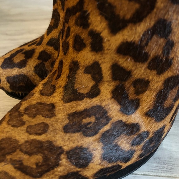 Wishbone Leopard Pony/Kid Suede Booties - Picture 4 of 8